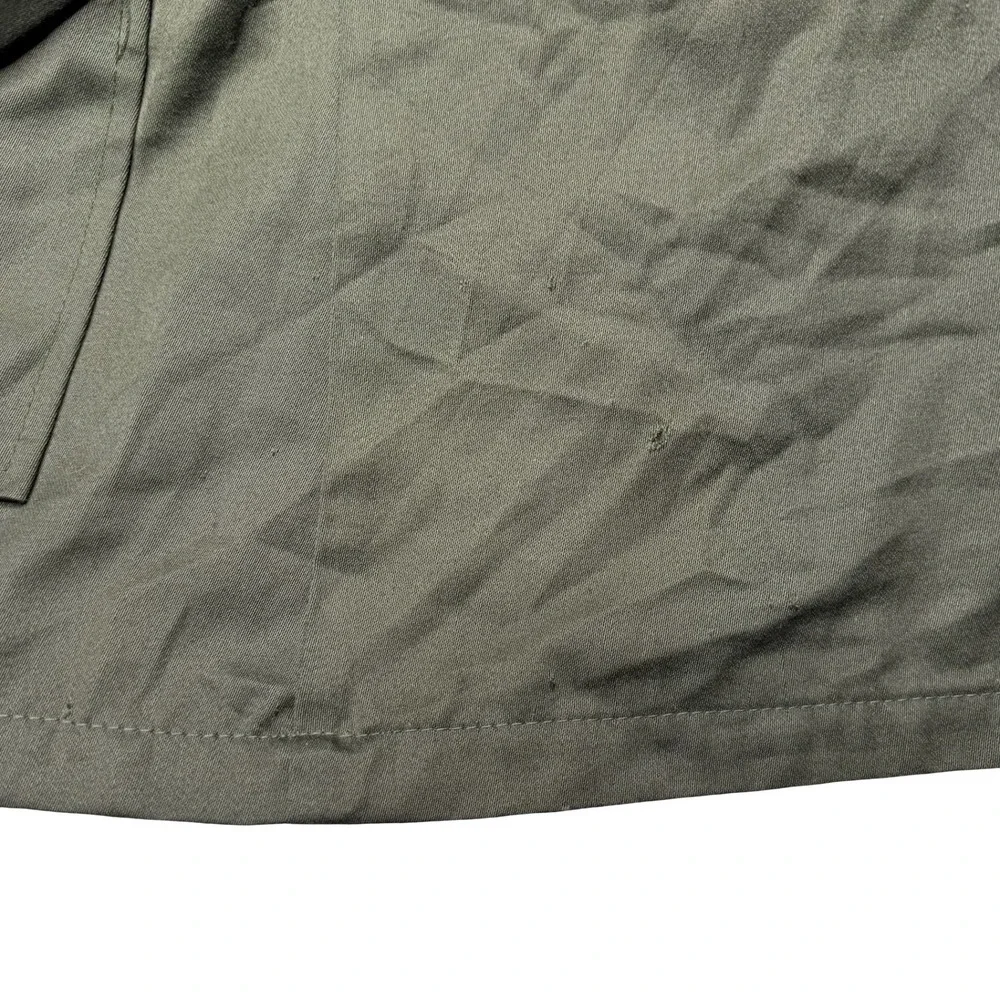 Vintage military issue green cotton‎ button shirt